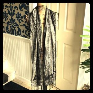Gray & Black Scarf